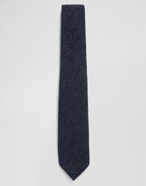 Темно-серый галстук из букле Feraud. Цвет: серый