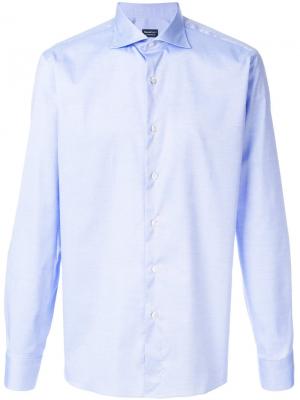 Классическая рубашка Borriello. Цвет: синий