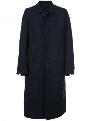 Пальто с мятым эффектом Poème Bohémien. Цвет: синий