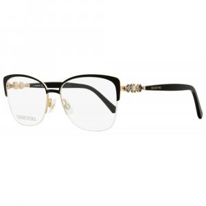Женские очки без оправы SK5444 005 Черное золото 54 мм Swarovski