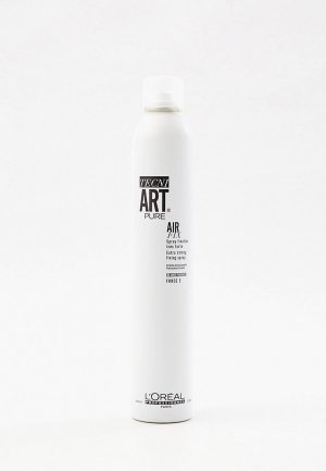 Спрей для укладки LOreal Professionnel L'Oreal Tecni.Art Air Fix Pure без запаха, сильной фиксации, с защитой от влаги и УФ-лучей, 400 мл. Цвет: прозрачный