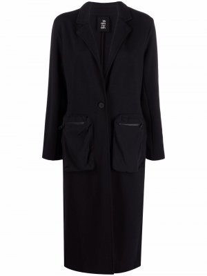 Однобортное пальто Thom Krom. Цвет: черный