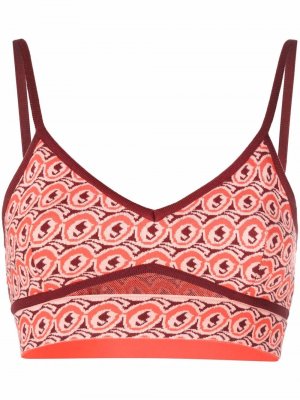 Geometric-print knitted vest ETRO. Цвет: красный