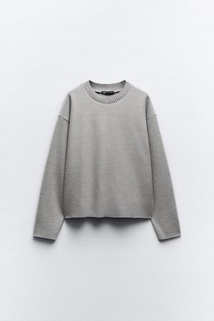 Мягкий свитер, средне-серый ZARA