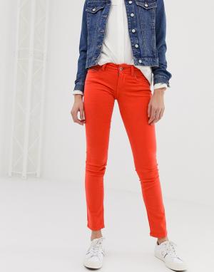 Красные зауженные джинсы New Brooke-Красный Pepe Jeans