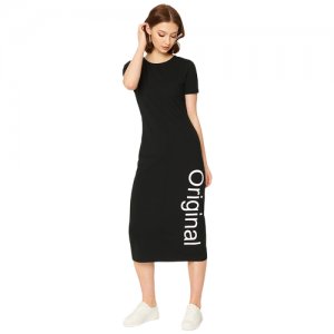 Платье женское черное, размер M Valkiria. Цвет: черный