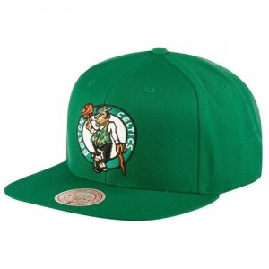 Бейсболка с прямым козырьком MITCHELL NESS 6HSSMM18842-BCEGREN Boston Celtics NBA, размер ONE &. Цвет: зеленый