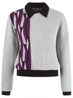 Metallic knit blouse Gig. Цвет: серый