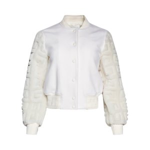 Куртка Cropped Varsity 'White', белый Givenchy