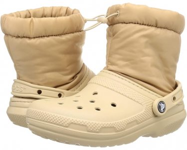 Ботинки Classic Lined Neo Puff Boot, цвет Chai Crocs