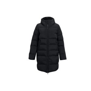 ColdGear Infrared Hooded Mid-length Down Jacket Women Outerwear Black 1364899-001 Under Armour