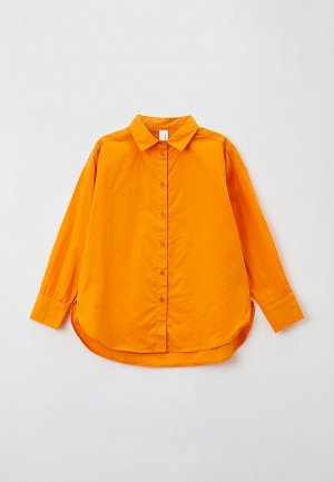 Рубашка Sela. Цвет: оранжевый
