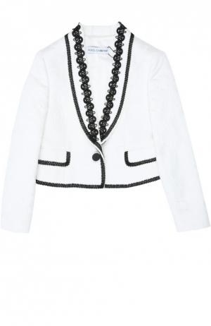Жакет Dolce & Gabbana. Цвет: белый