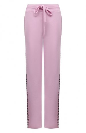 Кашемировые брюки Versace. Цвет: розовый