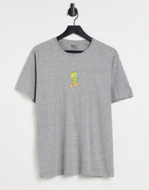 Серая футболка с принтом Твити Пая-Серый MERCH CMT LTD