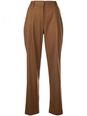 Прямые брюки Barbara Casasola. Цвет: коричневый