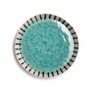 Тарелка плоская из керамики, покрытой глазурью, Asato AM.PM. Цвет: бирюзовый