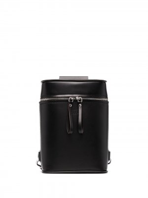 Рюкзак с тисненым логотипом Maison Margiela. Цвет: черный