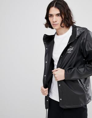 Черная непромокаемая куртка с капюшоном Forecast Herschel Supply Co. Цвет: черный