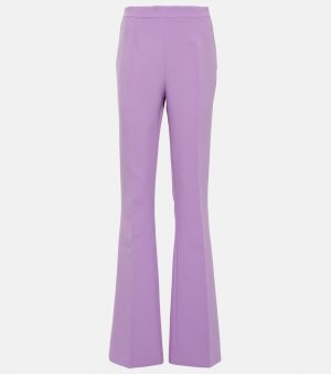 Расклешенные креповые брюки Alexa с высокой посадкой SAFIYAA, фиолетовый Safiyaa