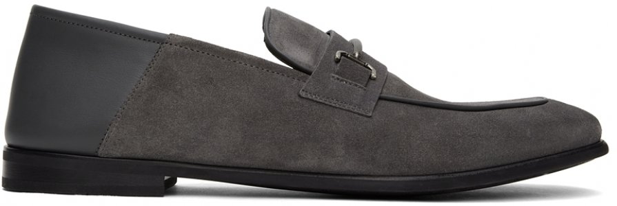Grey Suede Chiltern Roller Bar Loafers Dunhill. Цвет: 30 grey