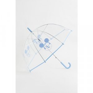 Зонт-трость , прозрачный, бесцветный, синий H&M. Цвет: бесцветный/синий
