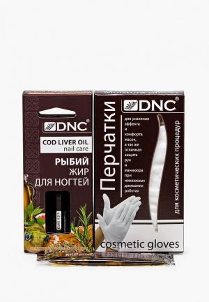 Набор для ухода за телом DNC Рыбий жир ногтей, 3 мл,  Перчатки косметические и Масло волос. Цвет: прозрачный