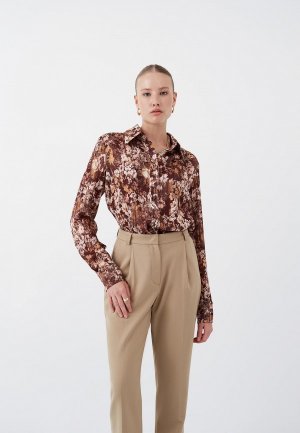 Блуза Solo-U. Цвет: коричневый