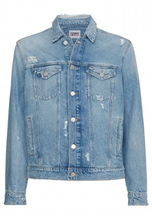 Джинсовая куртка TOMMY HILFIGER. Цвет: синий