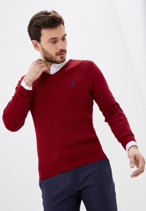 Пуловер U.S. Polo Assn.. Цвет: бордовый