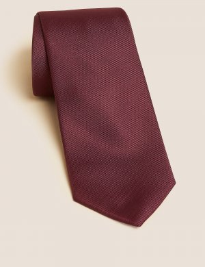 Машинная стирка галстука , бургундия Marks & Spencer