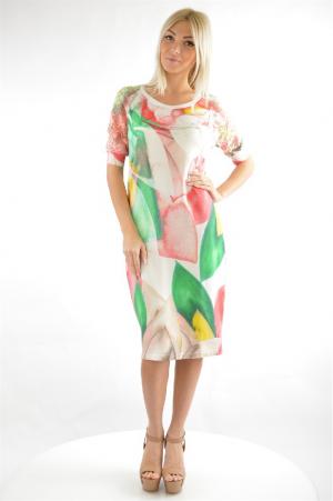 Платье Angelo Marani. Цвет: разноцветный
