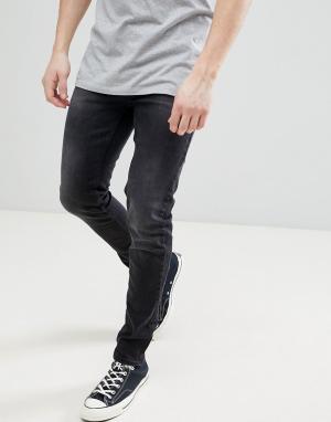Черные выбеленные джинсы скинни Saints-Черный Saints Row