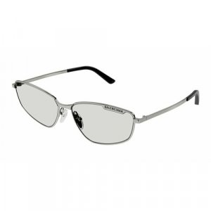 Солнцезащитные очки , серебряный, серый BALENCIAGA. Цвет: серый/серебристый