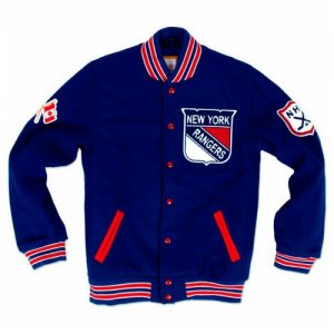 Куртка New York Rangers Mitchell & Ness. Цвет: синий