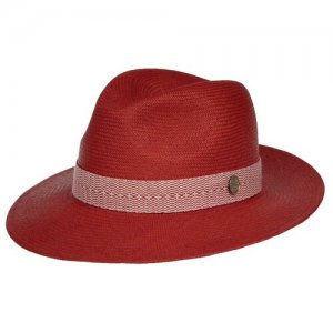 Шляпа федора CHRISTYS BRIZE cpn100586, размер 57. Цвет: красный