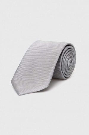 Шелковый галстук , серый Moschino