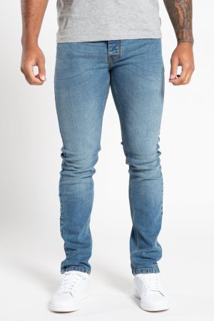 Хлопковые узкие джинсы стрейч , синий French Connection
