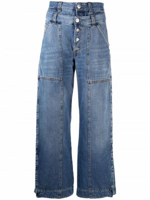 Широкие джинсы Laly Diesel. Цвет: синий