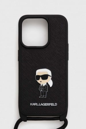Чехол для телефона iPhone 15 Pro 6.1 , черный Karl Lagerfeld