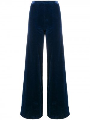 Расклешенные брюки на завышенной талии Emanuel Ungaro Pre-Owned. Цвет: синий