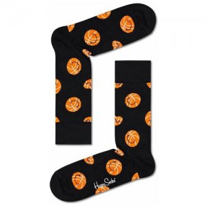 Носки , размер 29, черный, мультиколор Happy Socks. Цвет: черный