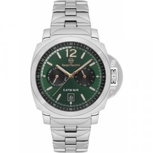 Наручные часы , серебряный, зеленый SERGIO TACCHINI. Цвет: серый/зеленый/серебристый