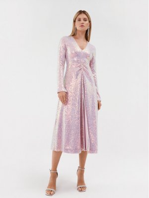 Коктейльное платье стандартного кроя , розовый Rotate