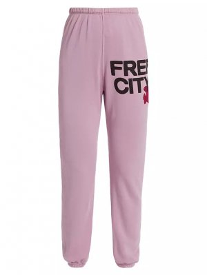 Спортивные брюки с логотипом Superfluff Lux Og Freecity, цвет petal FREECITY