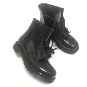 Резиновые ботинки Шнурки Черный 34р-р Спиногрызы