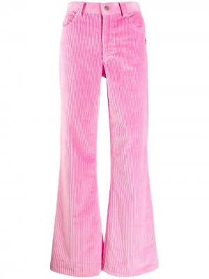 Вельветовые расклешенные брюки Marc Jacobs. Цвет: розовый