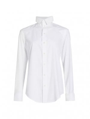 Хлопковая рубашка-туника, белый R13