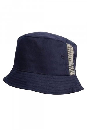 Головной убор Хлопковая шляпа-ведро , темно-синий Result