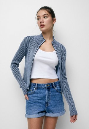 Джинсовые шорты PULL&BEAR, синий Pull&Bear